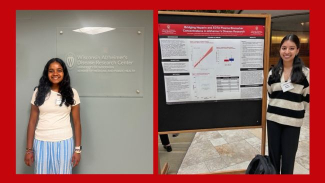 UW students Naureen Kamal and Mariam Siddiqui pictured