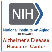 NIA-designated badge for Alzheimer's Disease Research Center