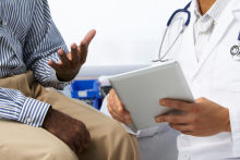 Person consulting with their doctor