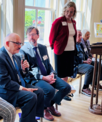 Dr. Sanjay Asthana speaking at Wisconsin Executive Residence