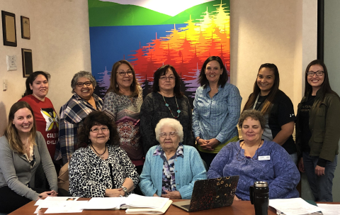 group photo of the members of the Oneida Nation Alzheimer's Disease Community Advisory Board in 2019