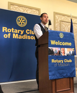 Nathaniel Chin at Rotary Club