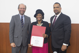 Fabu Carter, center, with Dean Golden and Dean Gittans