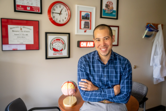 Photo of Dr. Nathaniel Chin in his office
