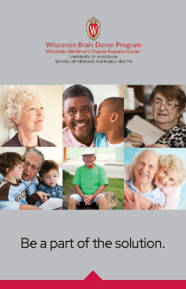 Image of front page of Wisconsin Brain Donor Program Brochure