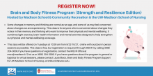 Registration ad for Brain and Body fitness program