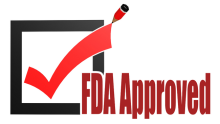 Graphic image noting the words FDA Approved