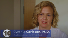 screengrab of dr. cynthia carlsson in an interview