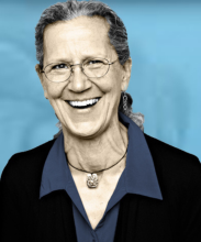 Headshot of Teepa Snow against a blue background